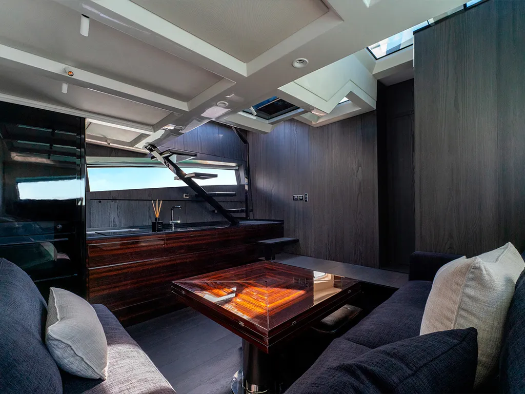 Interior spaces and furnishings conceived as sophisticated lofts, luxurious and refined.