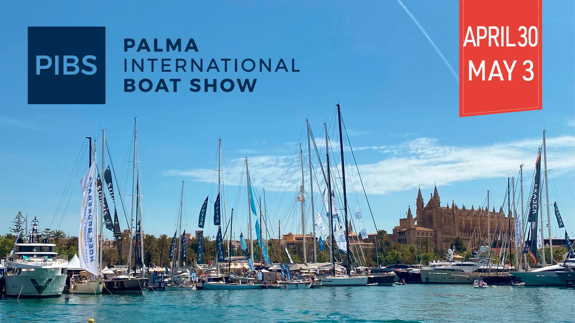 Palma Boatshow Marina La Lonja Mallorca Cathedral